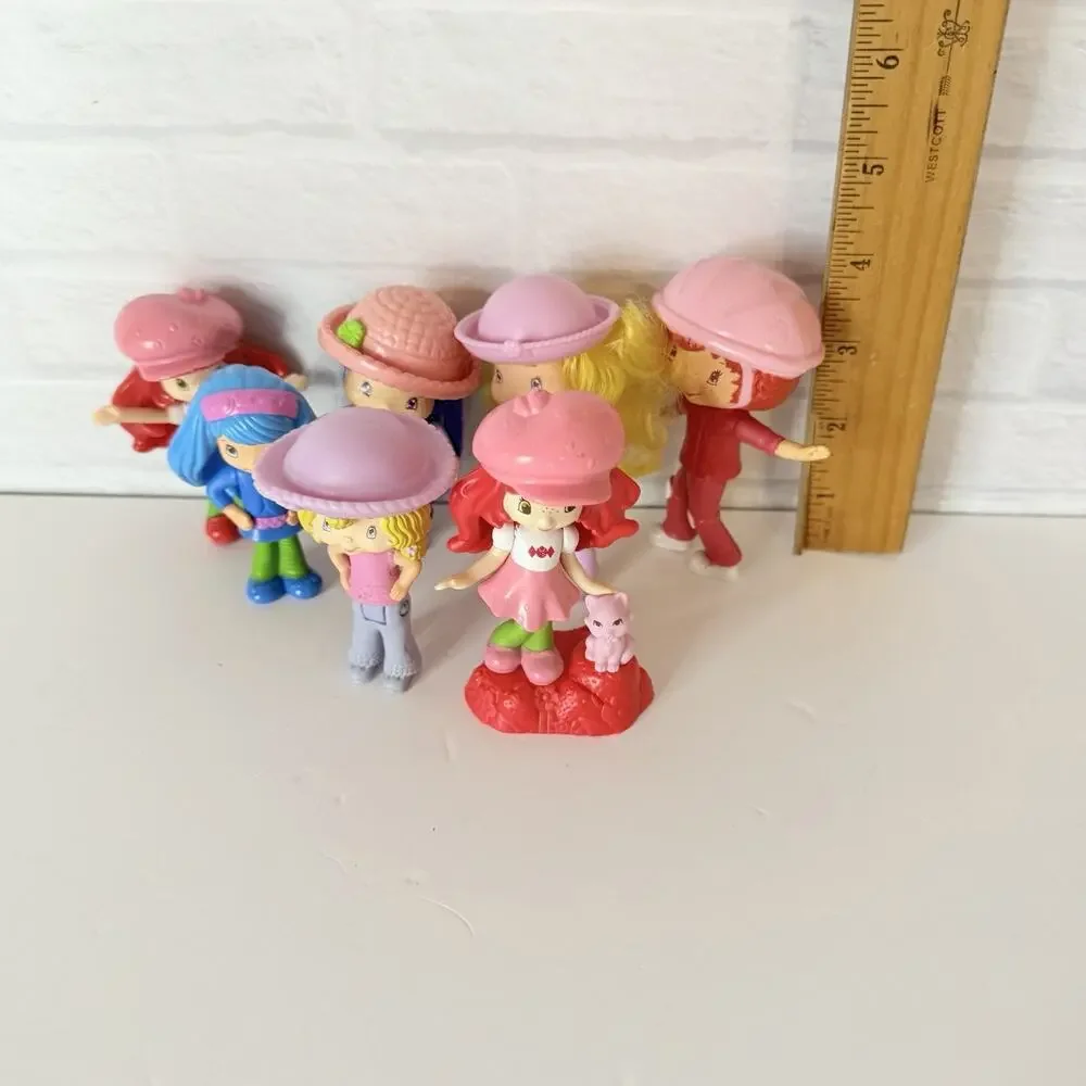 Strawberry Shortcake McDonalds Happy Meal Toys Tea Blossom Angel Cake 7 Figures